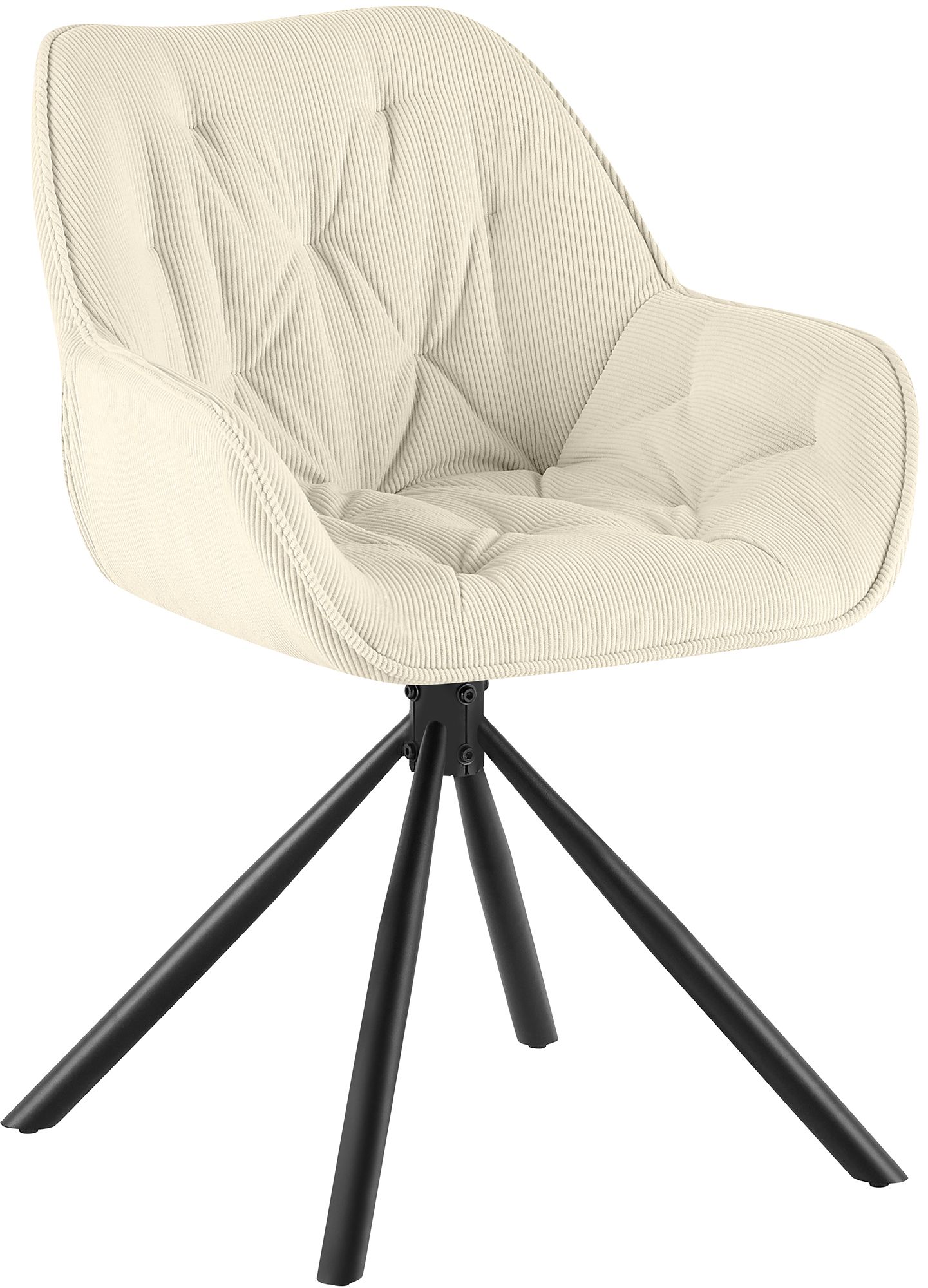 Esszimmerstuhl Rimio Cord, creme